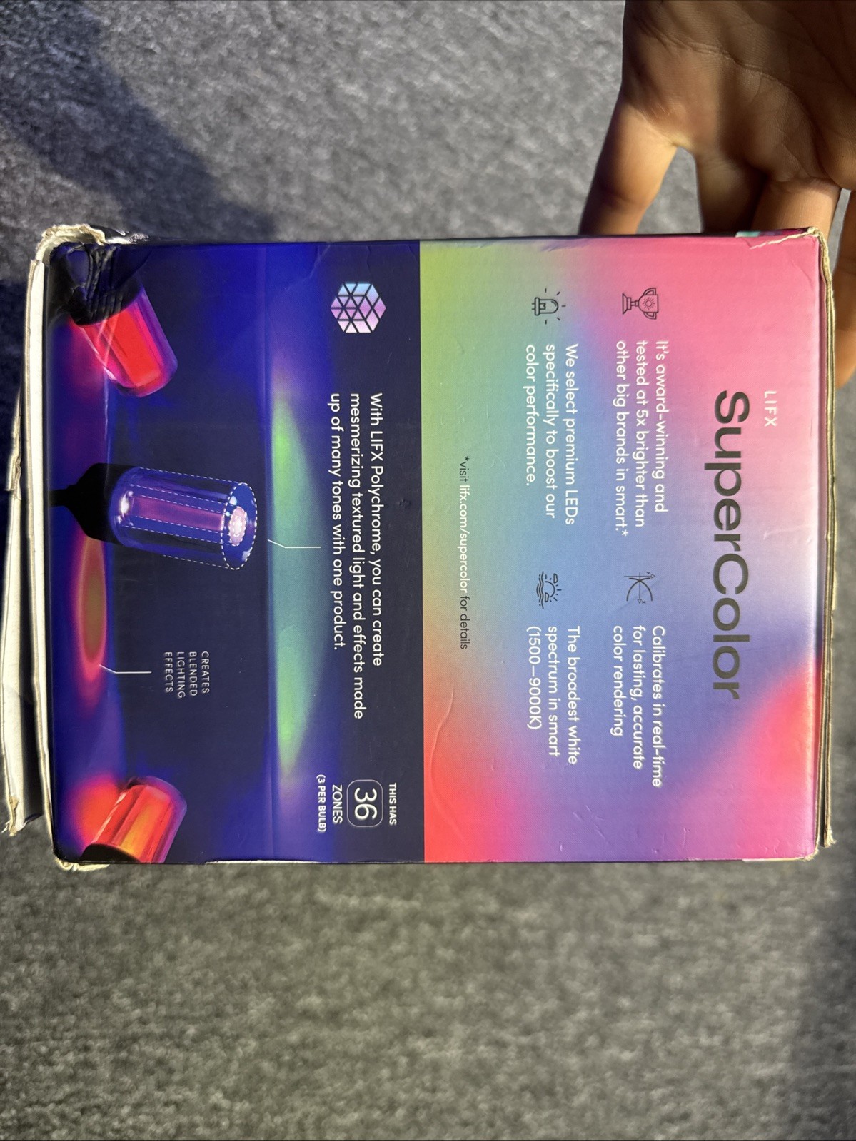 LIFX Outdoor String Light 24ft 12 LED SuperColor Polychrome – New, Open Box gallery