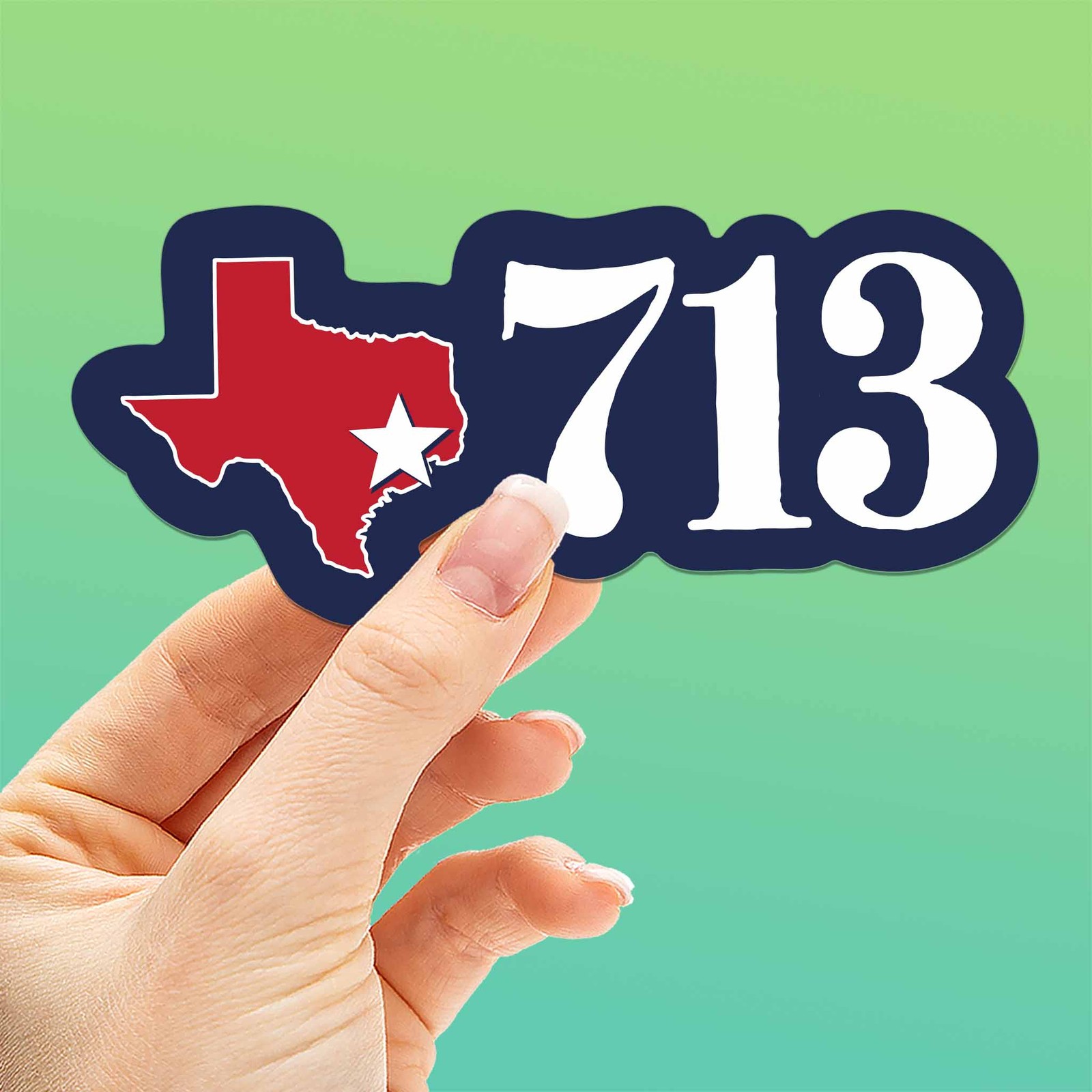 713 Houston Area Code Sticker - Cool Texas Decals gallery