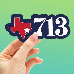 713 Houston Area Code Sticker – Cool Texas Decals