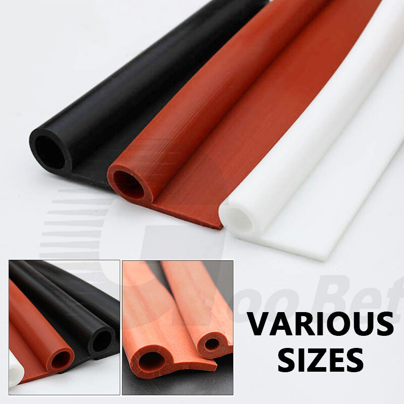 Silicone Rubber Seal P Profile Draught Excluder Guard Protector Trim Per Metre