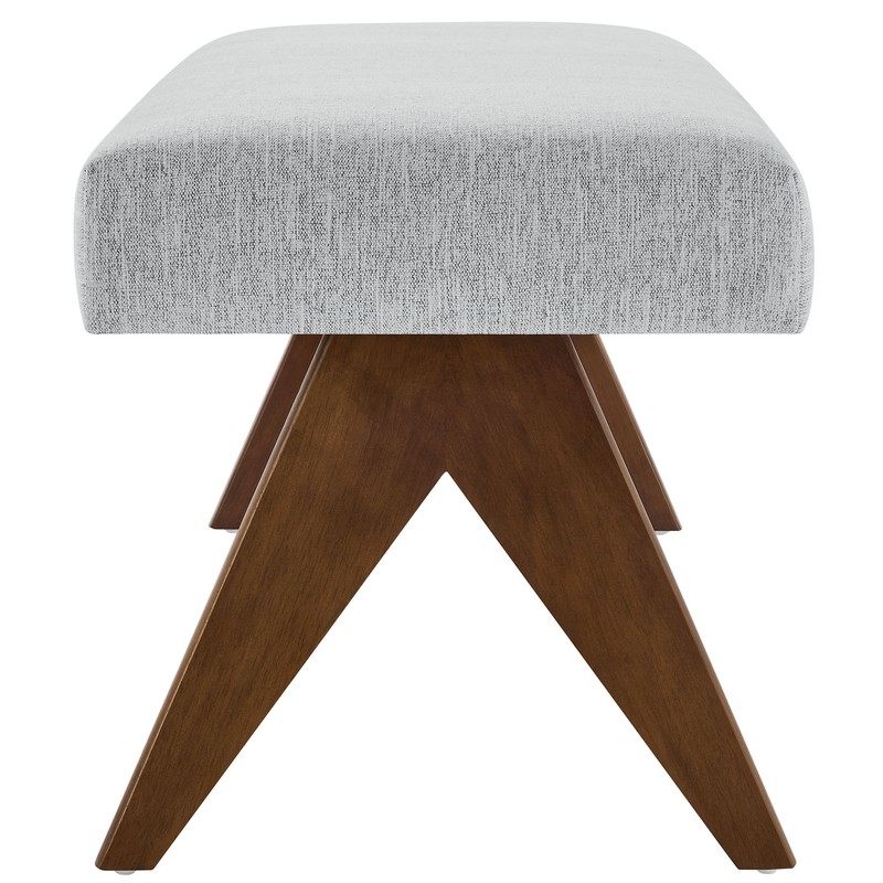 Lyra Bench in Light Gray gallery