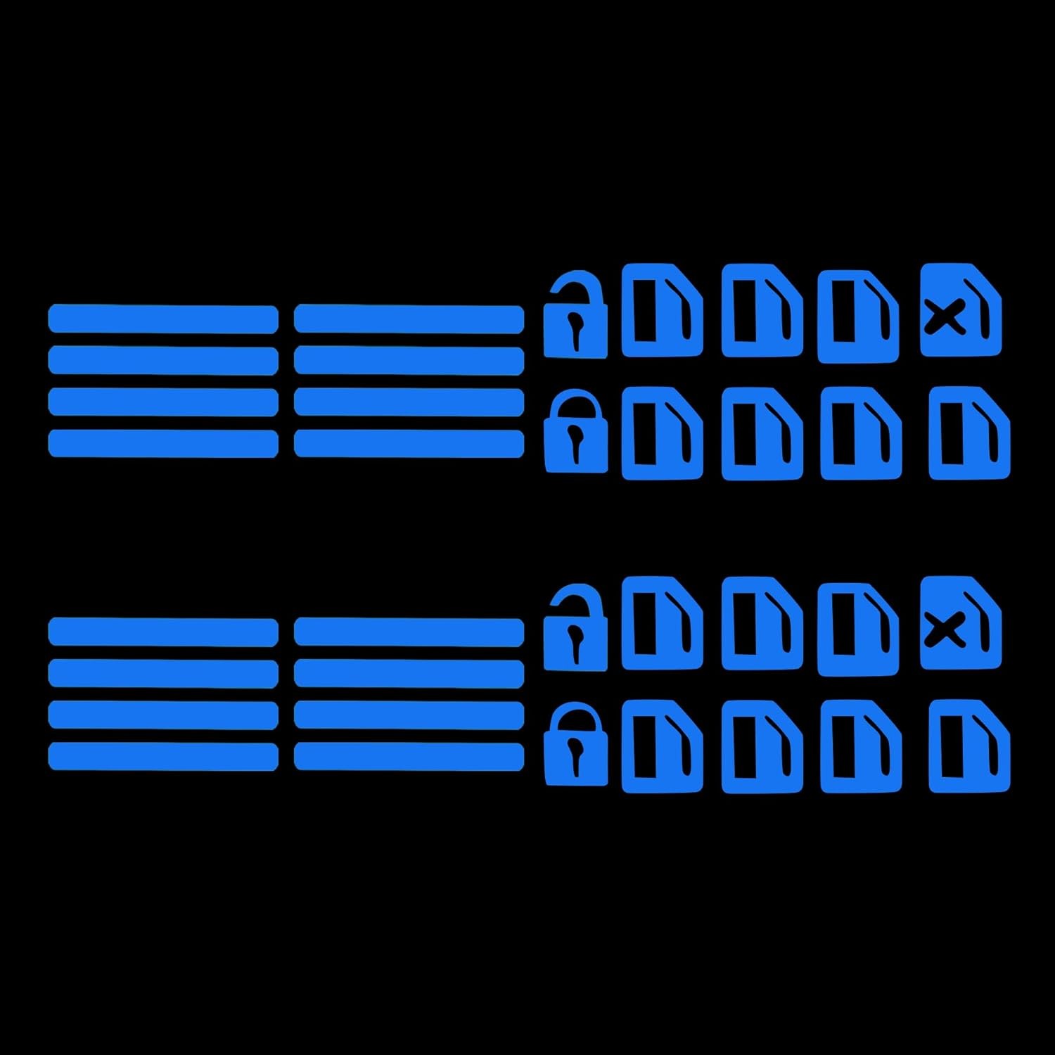 Car Sticker Car Door Window Switch Luminous Sticker Night Safety Accessories gallery