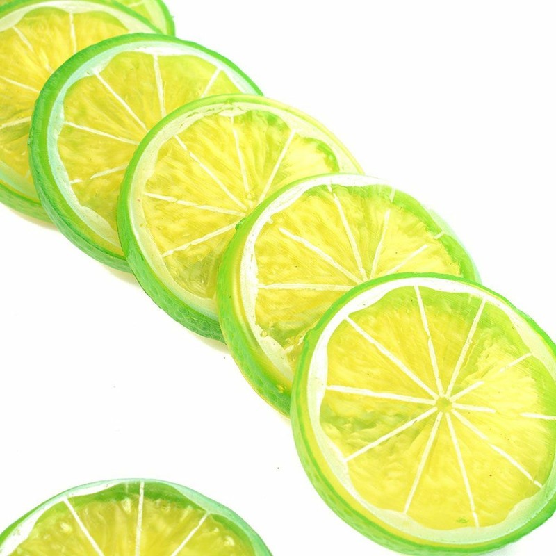 30Pcs Artificial Fake Lemon Slice Fruit Simulation Fake Lemon Slices Home Decor gallery