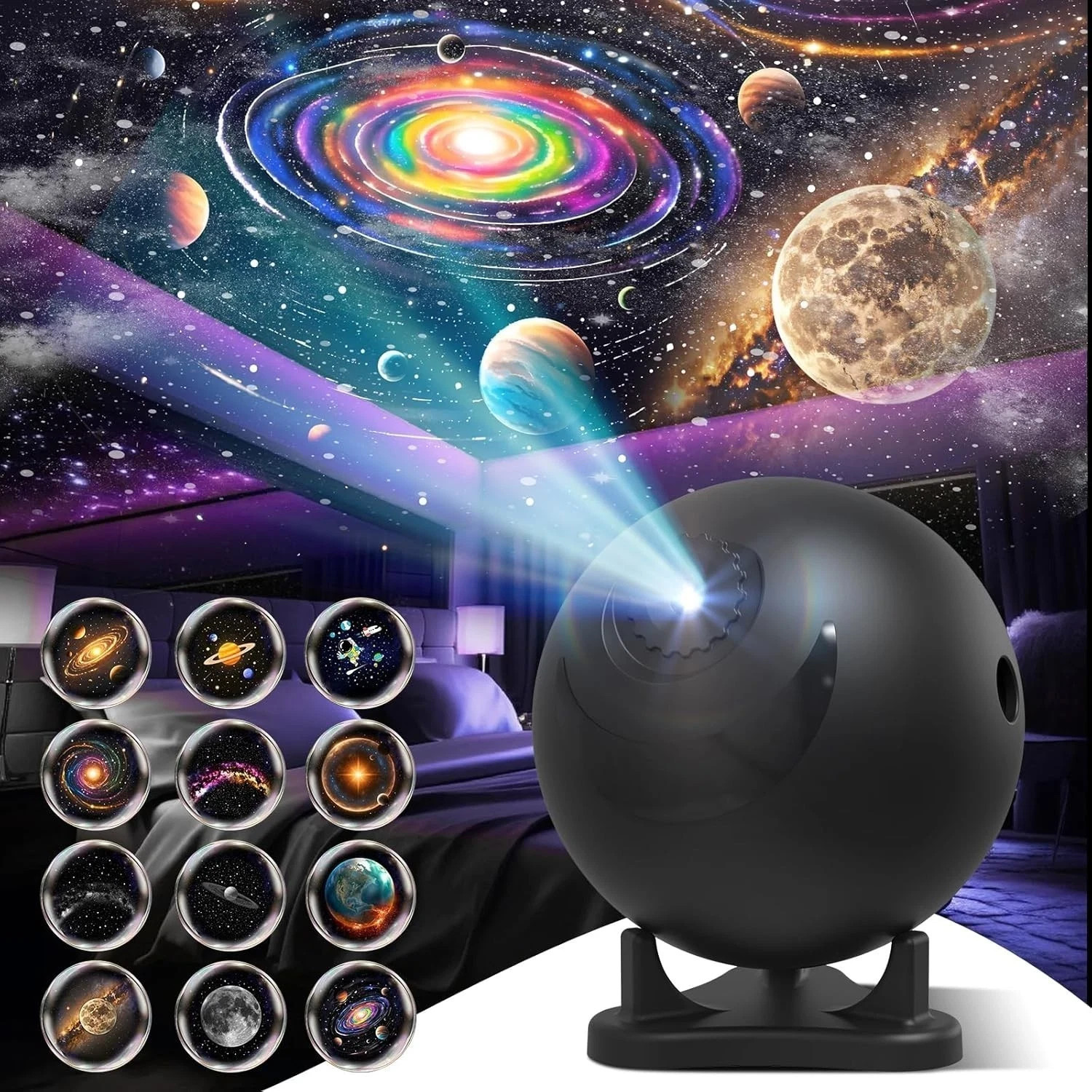 Galaxy Projector 13 in 1 Planetarium Star Projector Starry Night Light Nebula Us gallery
