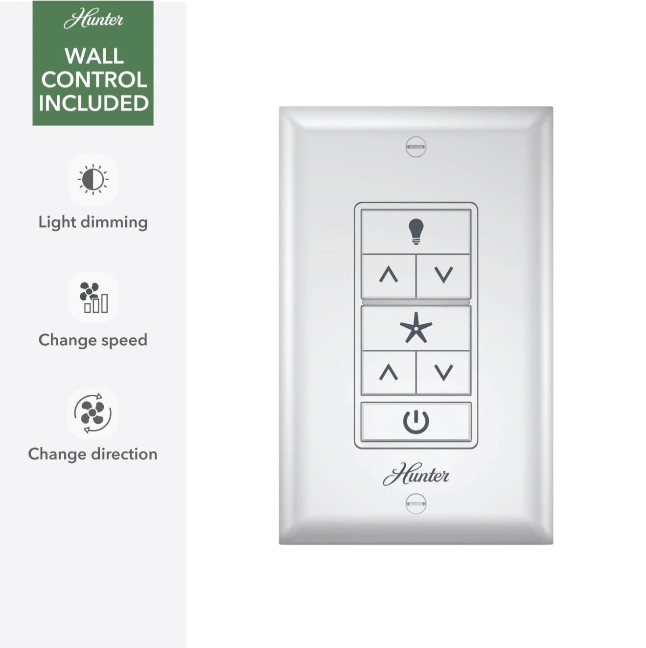 Hunter 60" Matte Silver 6 Blade Outdoor Wet Rated LED Wall Remote Ceiling Fan gallery