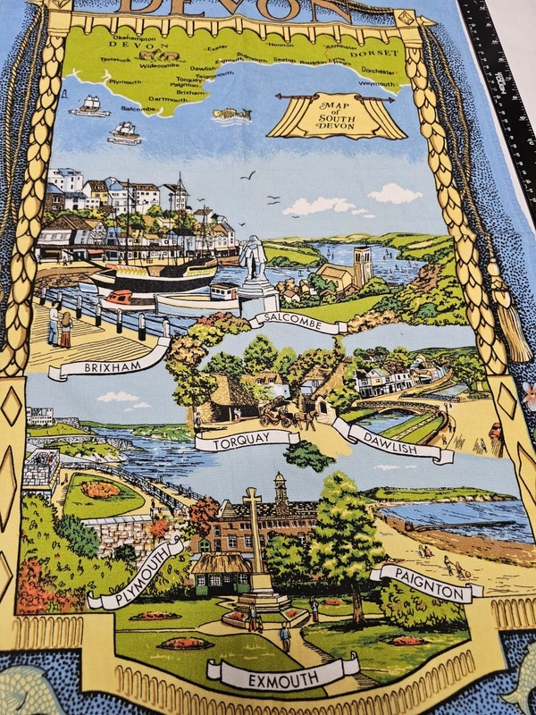 Devon Glorious Devon Tea Towel Patented Design Souvenir gallery