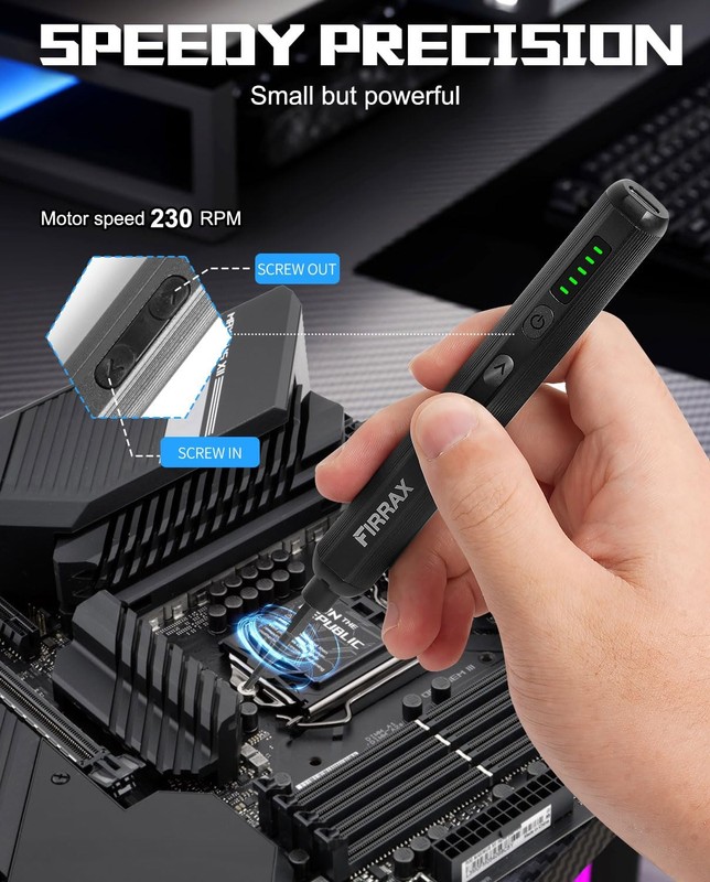 Mini Screwdriver Set, 76-in-1 Small Precision Screwdriver Cordless with 5 Tor... gallery