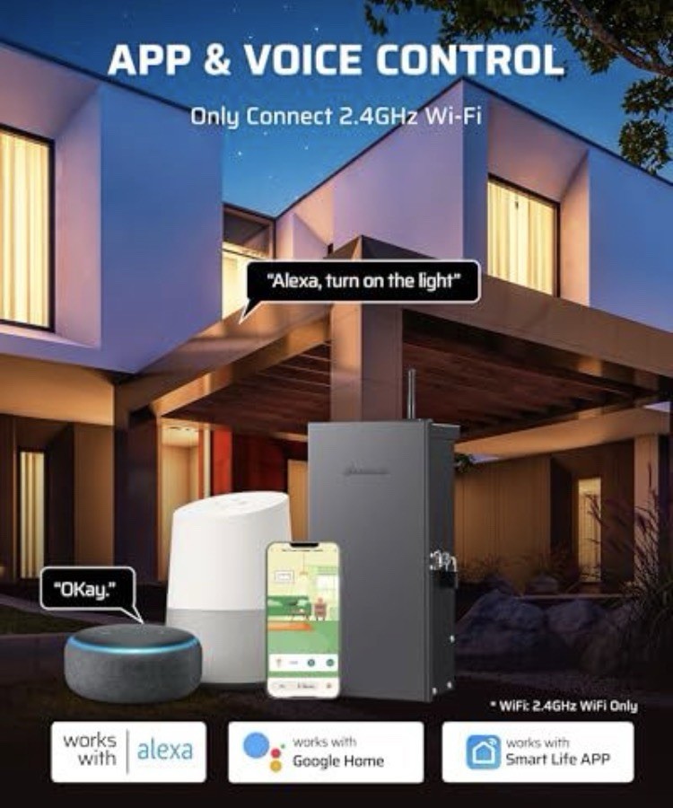 300W Low Voltage Landscape Transformer WiFi with 3 Zones, 120V AC to 12/14V AC gallery