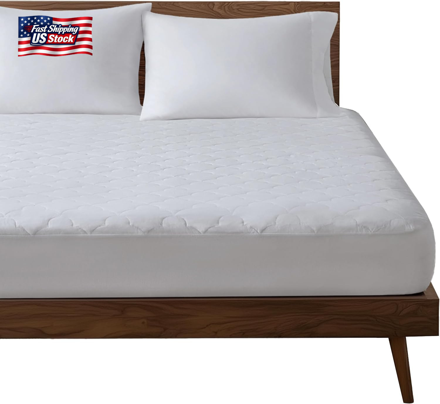 Sleep Philosophy Queen Mattress Pad, Cotton Mattress Protector Classic Cloud Qui gallery