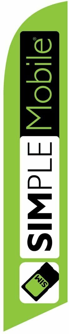 Simple Mobile Wireless Replacement Advertising Feather Flag, Lime Green gallery
