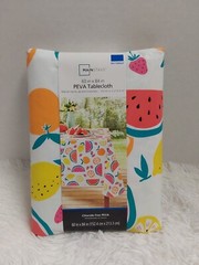 Mainstays Peva Tablecloth Rectangle 60″ W X 84″ L Fruit Print BNWT!