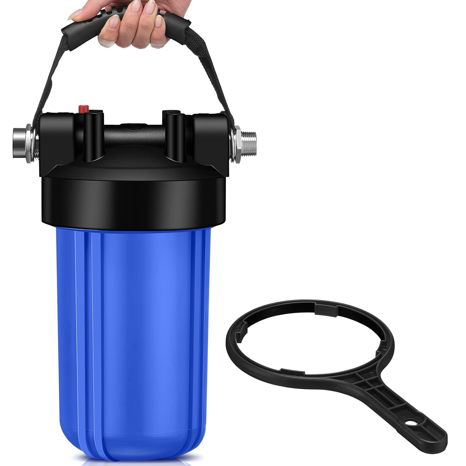 RV Water Filter System, Anti-Clog Water Filter for 25K Gallons with One-Piece 6- gallery