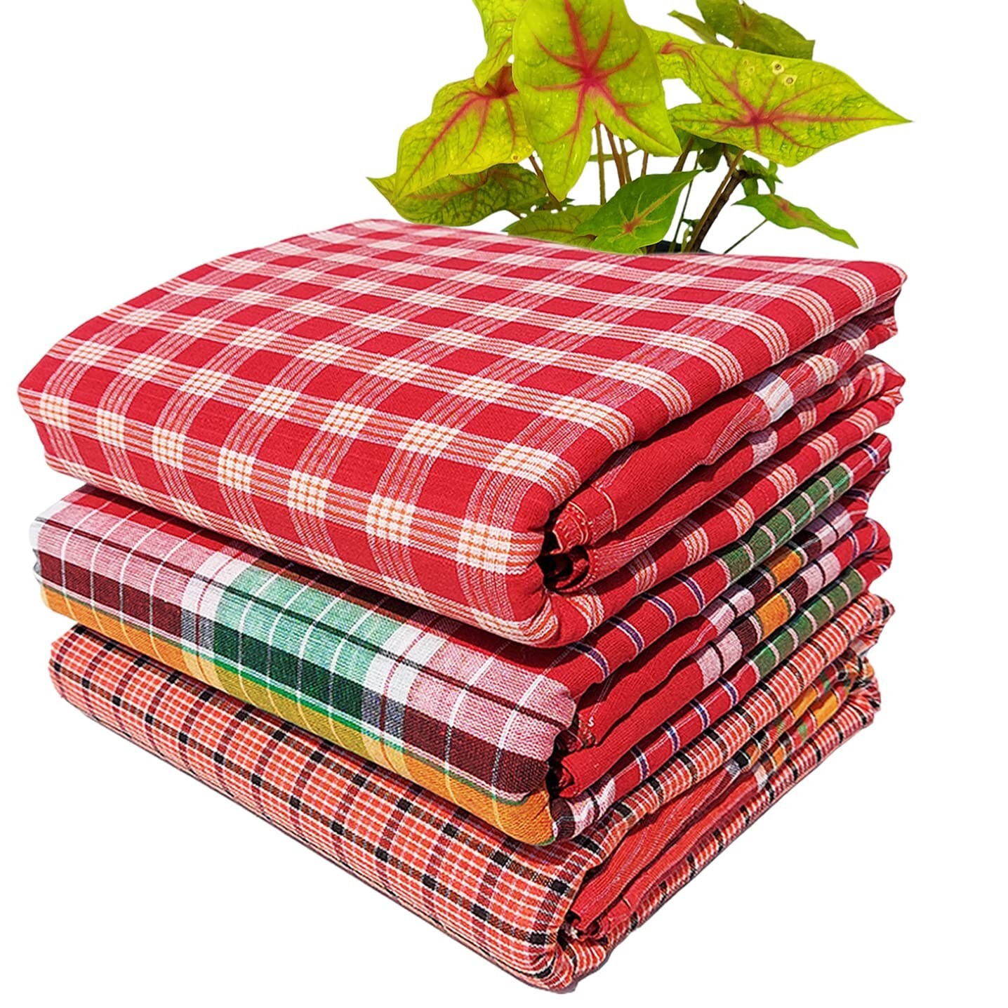 Soft Bath Towels 150 GSM Faster Drying Gamcha Cotton Bath Towel set of 3 US gallery
