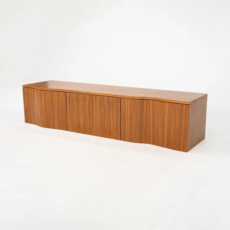 2020s Custom Walnut Wall Hanging Cabinet with French Cleat 15x63x14 Inches gallery