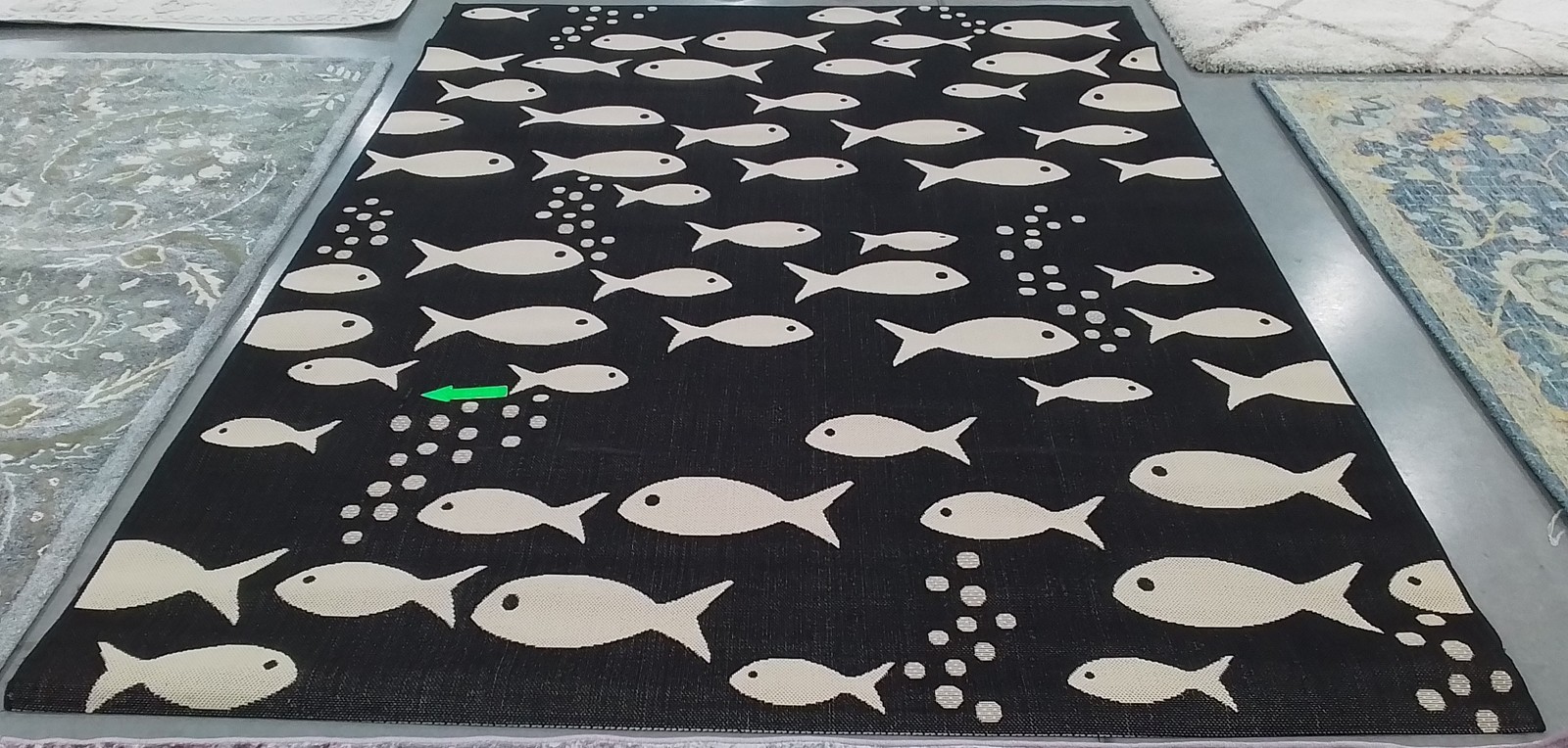 BLACK / BEIGE 8'-0" x 10'-0" Cut on Rug, Reduced Price 1172798017 CY6012-256-810 gallery