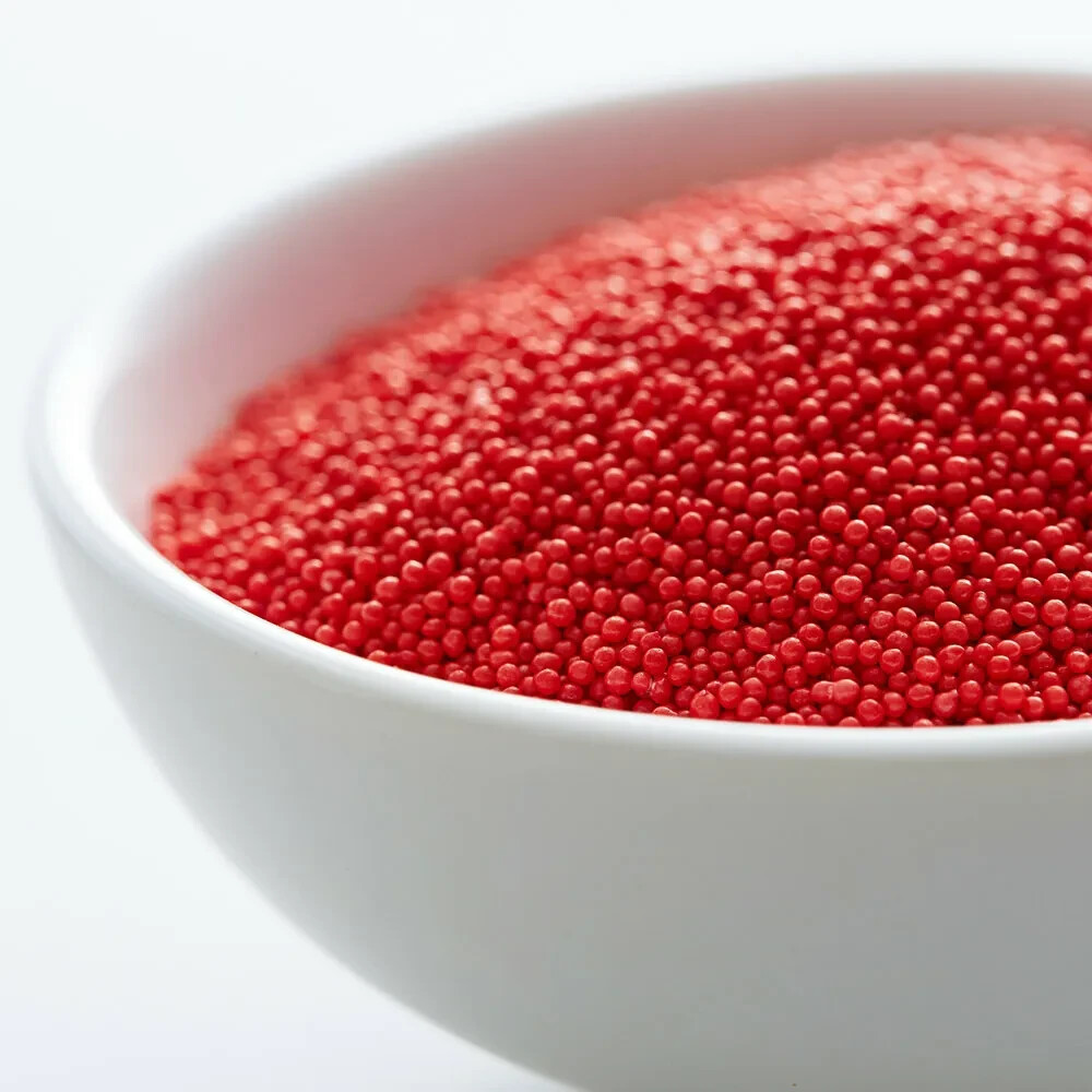 PA Candy 14 oz TEABERRY NONPAREILS Red Sprinkles Jimmies Teaberries Topping gallery