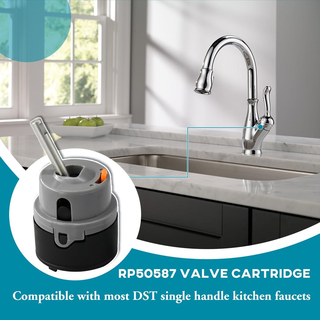 RP50587 Cartridge Valve for Delta DTS Faucet Repair Kit, ‎Gray gallery