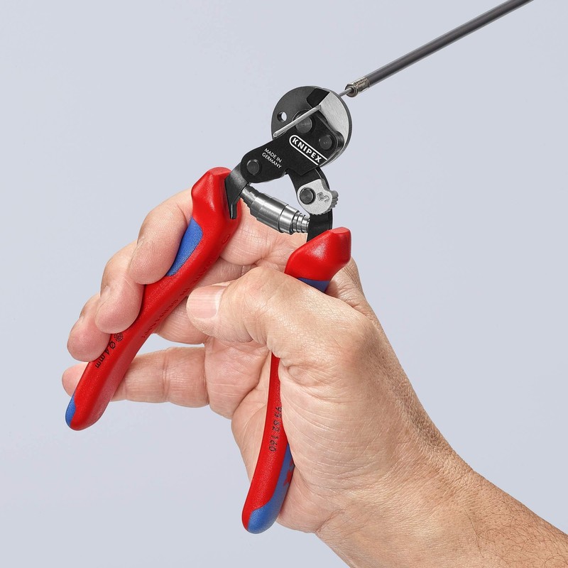 KNIPEX Tools - Wire Rope Cutters, Multi-Component (9562160), 6-Inch, w/ Lock... gallery