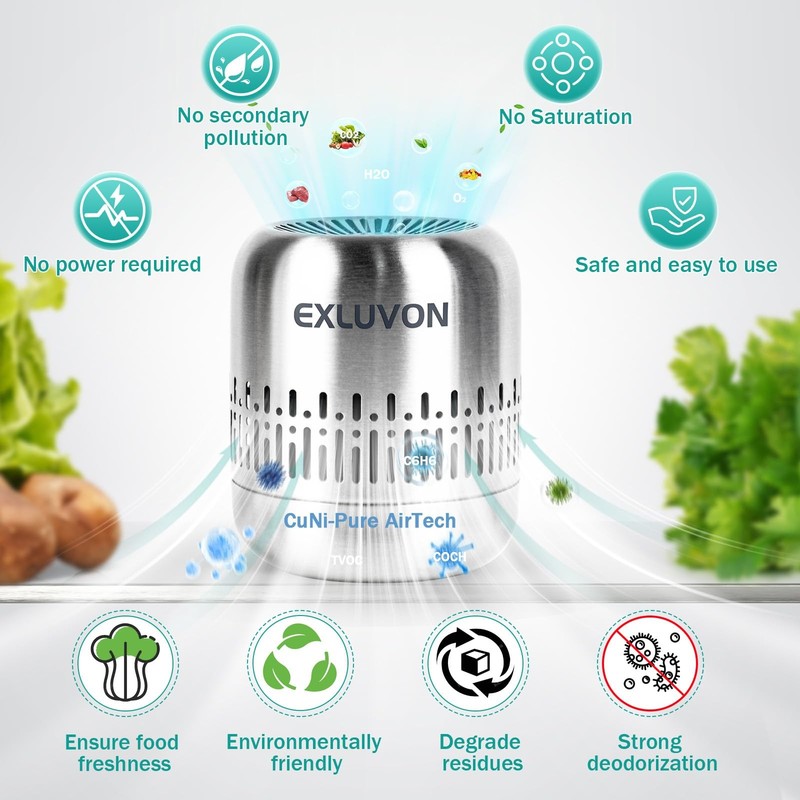 Refrigerator Deodorizer,Lasts for 10 Years Fridge Deodorizer Kitchen Gadgets ... gallery