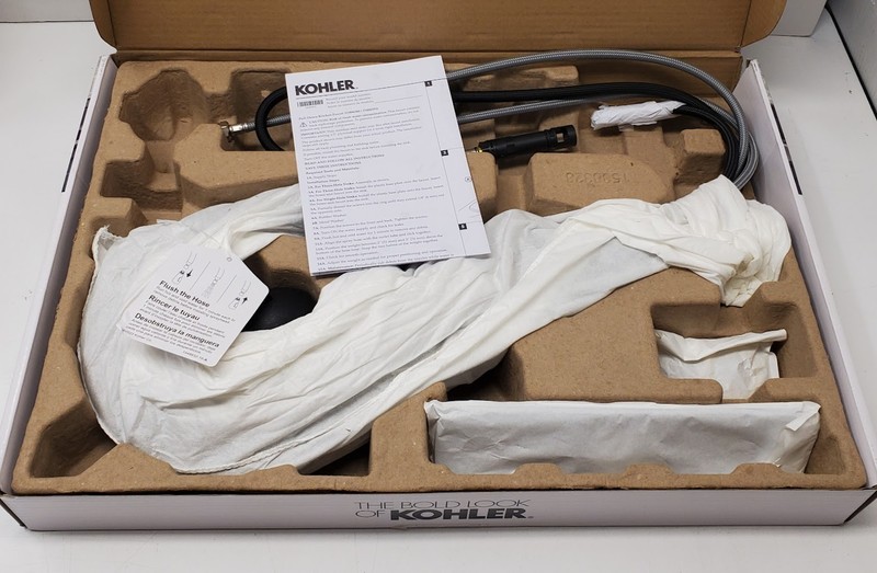 Kohler Pull Down Kitchen Faucet Guild Matte Black (R33912-BL-AA) gallery