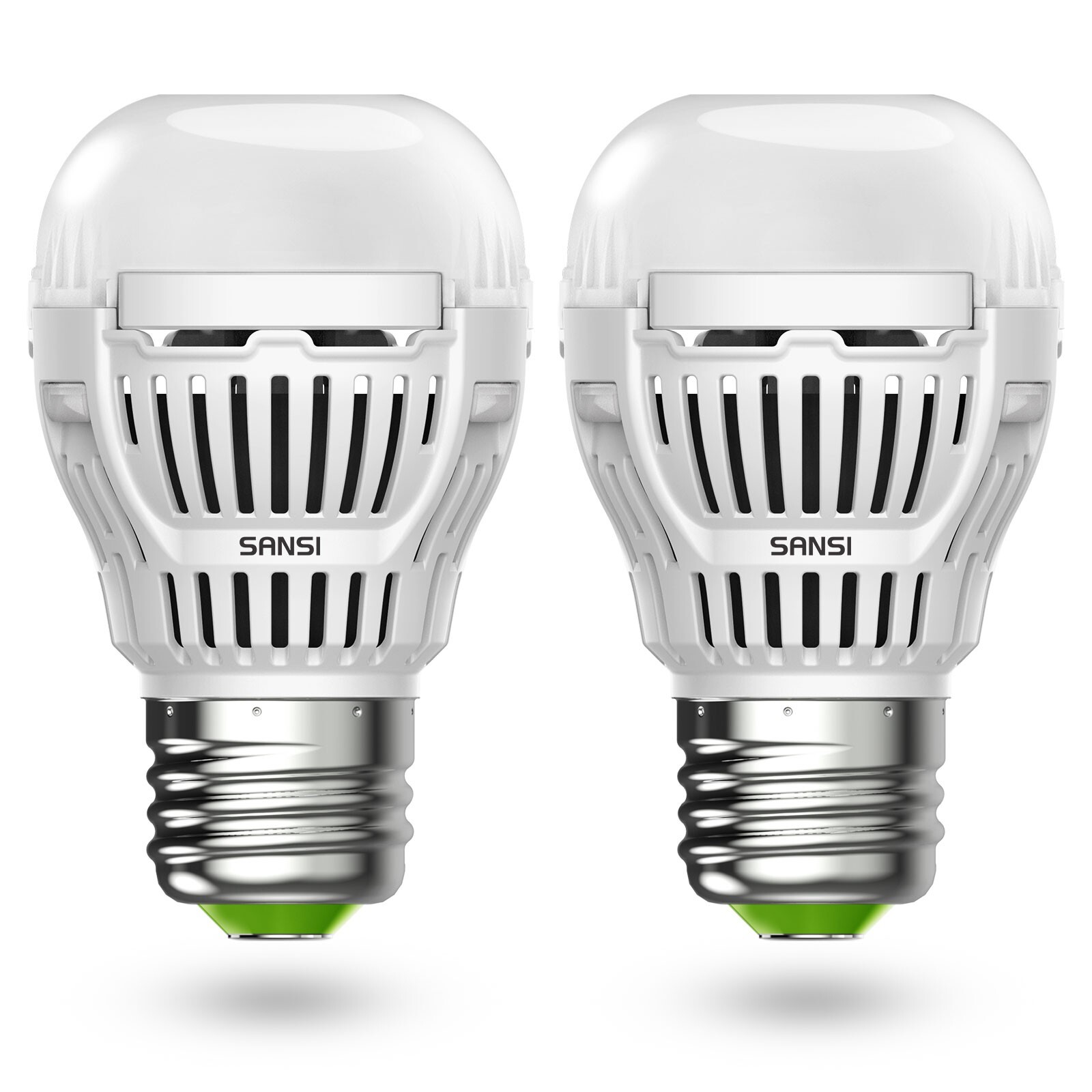 SANSI 2 PACK A15 LED Light Bulb Dusk-to-Dawn Auto On/Off 8W =80W 5000K Daylight gallery