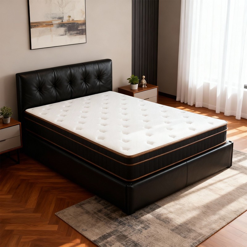 10-12" Twin Full Queen King Size Memory Foam Mattress Spring Mattress In a Box gallery