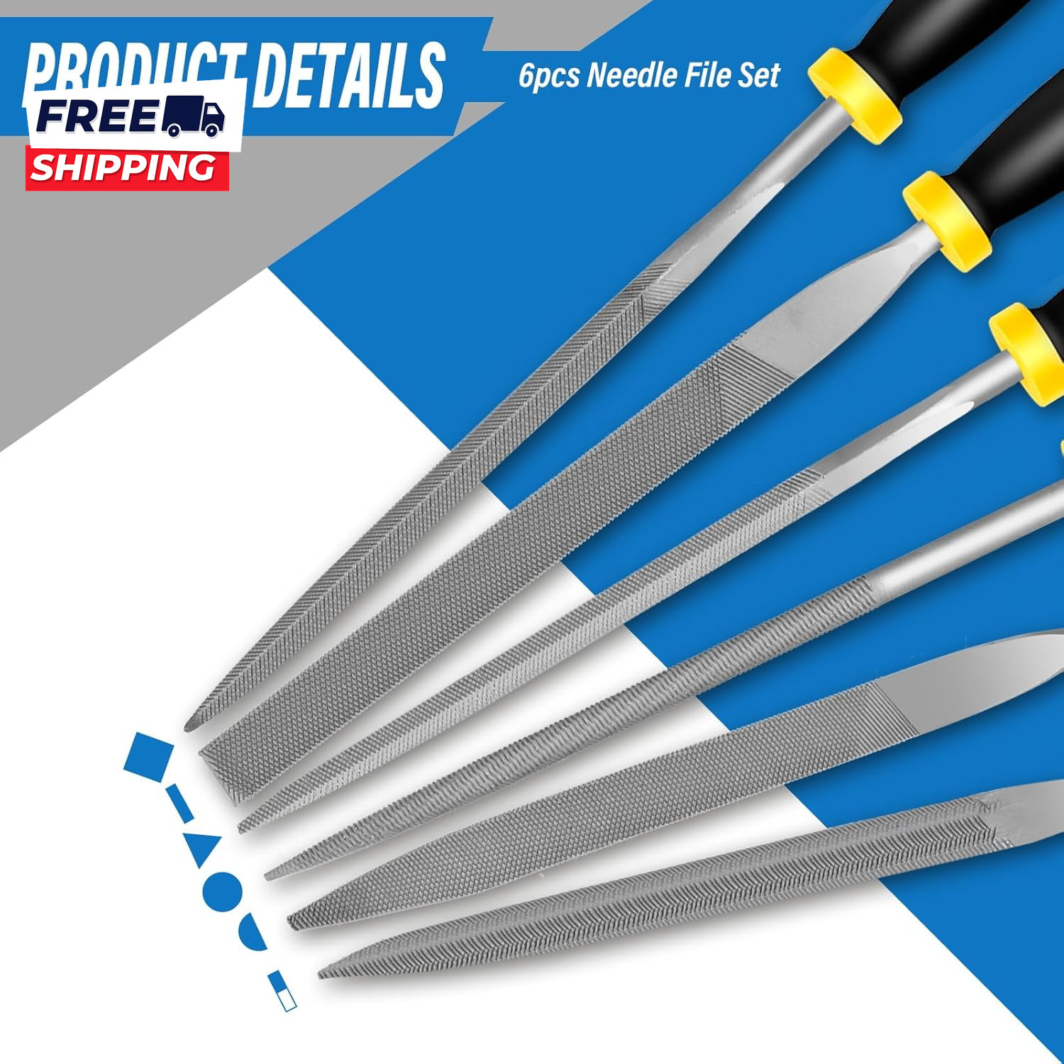 6Pcs Metal File Set Mini Hand Metal File Sets 3Rd Generation gallery