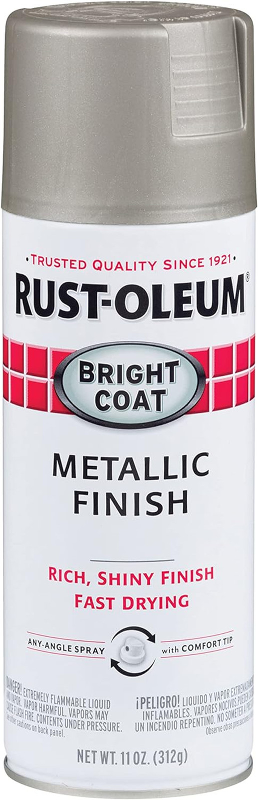 7715830 Stops Rust Bright Coat Metallic Spray Paint, 11 Oz, Aluminum gallery