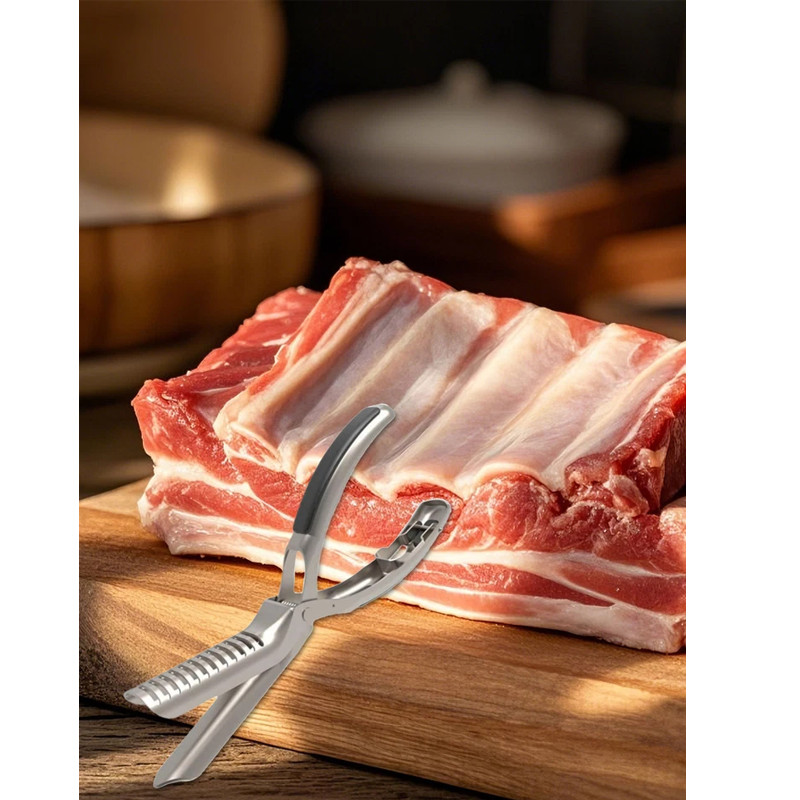 Stainless Steel Easy Rib Membrane Remover Tool The Ultimate BBQ Rib Prep Skinner gallery