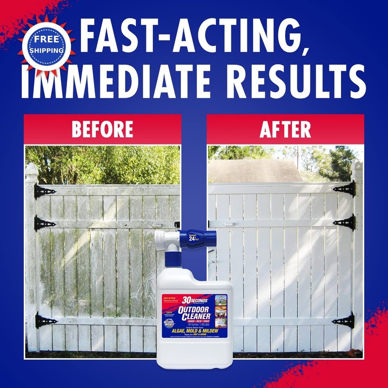 Cleaner 2 Pack with Hose End Sprayer 64 Fl Oz of Outdoor SECONDS Cleans Stains gallery