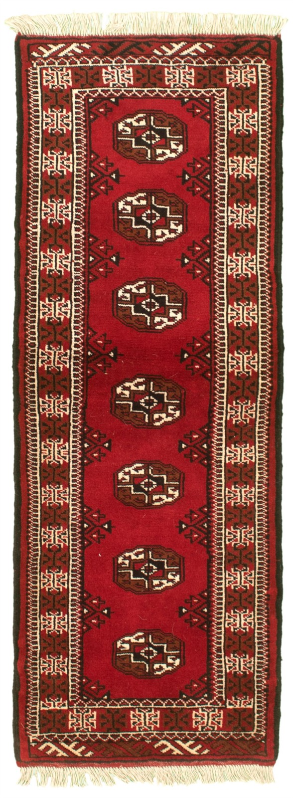 Hand Knotted Area Rug 2'1" x 6'3" Traditional Oriental Wool Carpet gallery