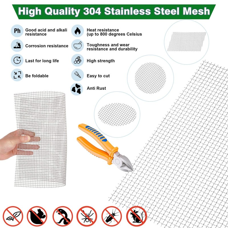 Woven Wire Mesh (filter grading sheet) Stainless Steel Metal Silk to Heavy Gauze gallery