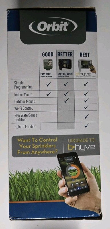 Orbit 27896 Easy Set Logic Sprinkler Timer 6 Station Water Smart Indoor Outdoor gallery