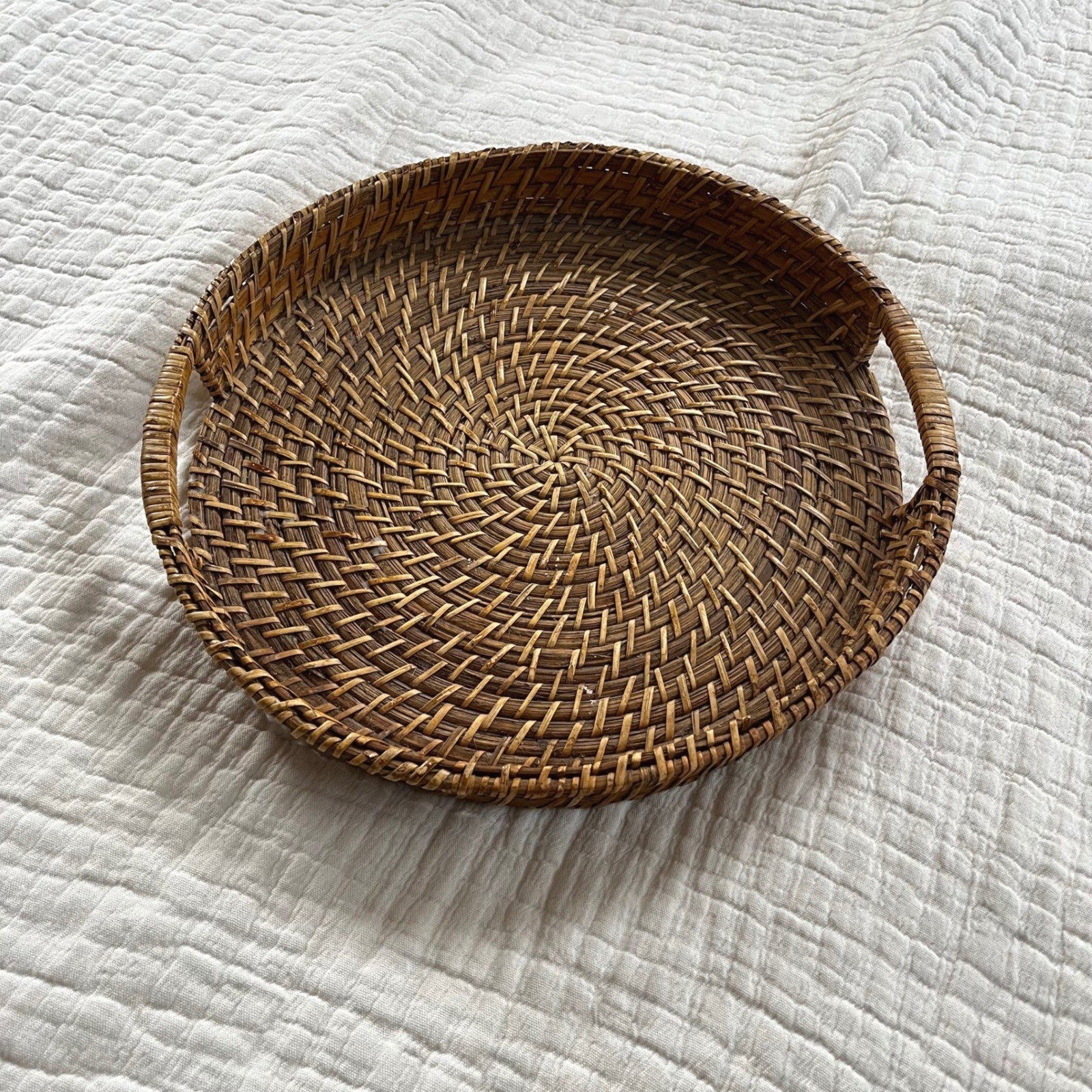 Natural Rattan Round Tray gallery