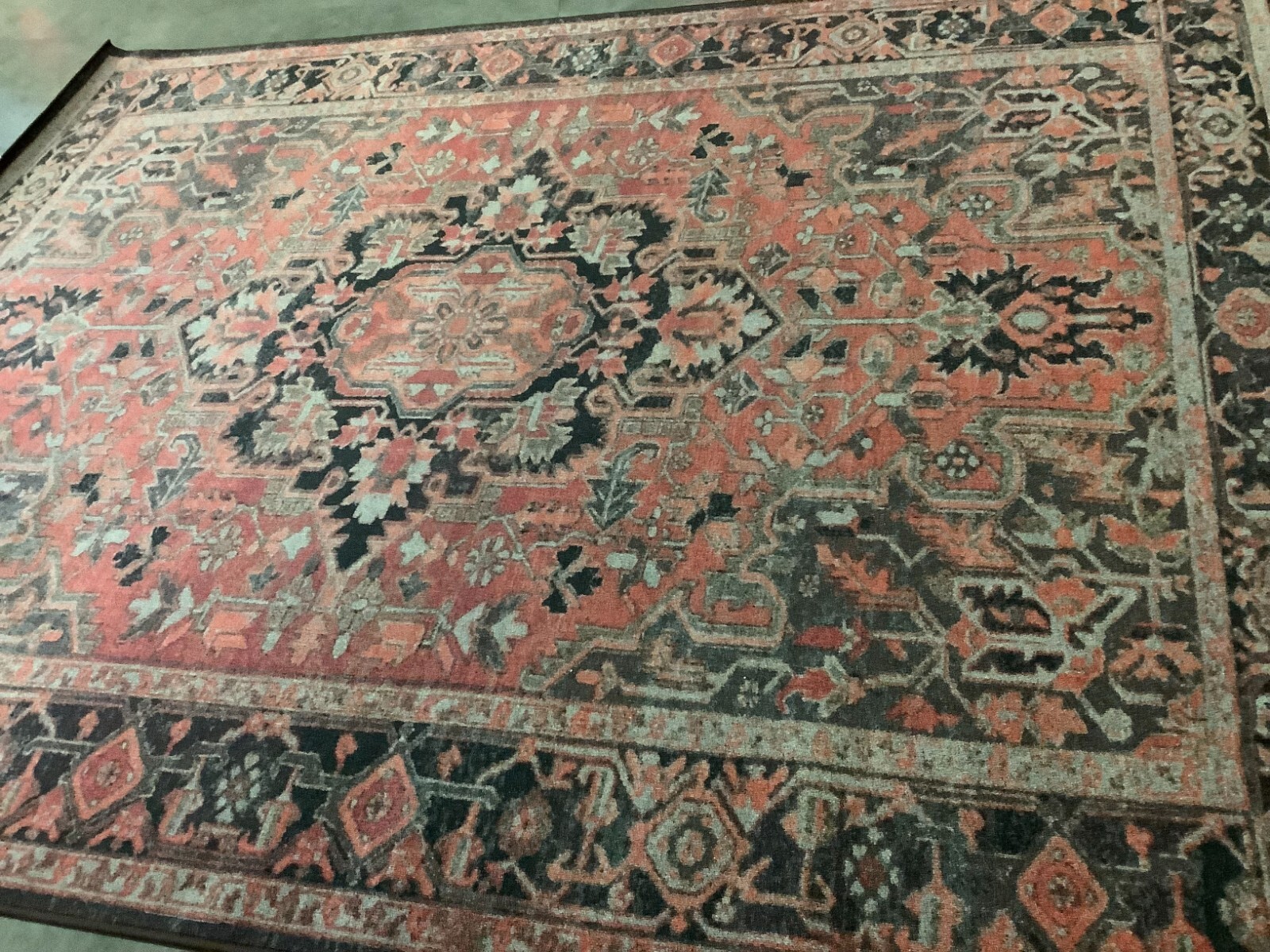 NAVY / RED 7'-9" x 10'-0" Back Stain Rug, Reduced Price 1172673493 JNY153M-8 gallery