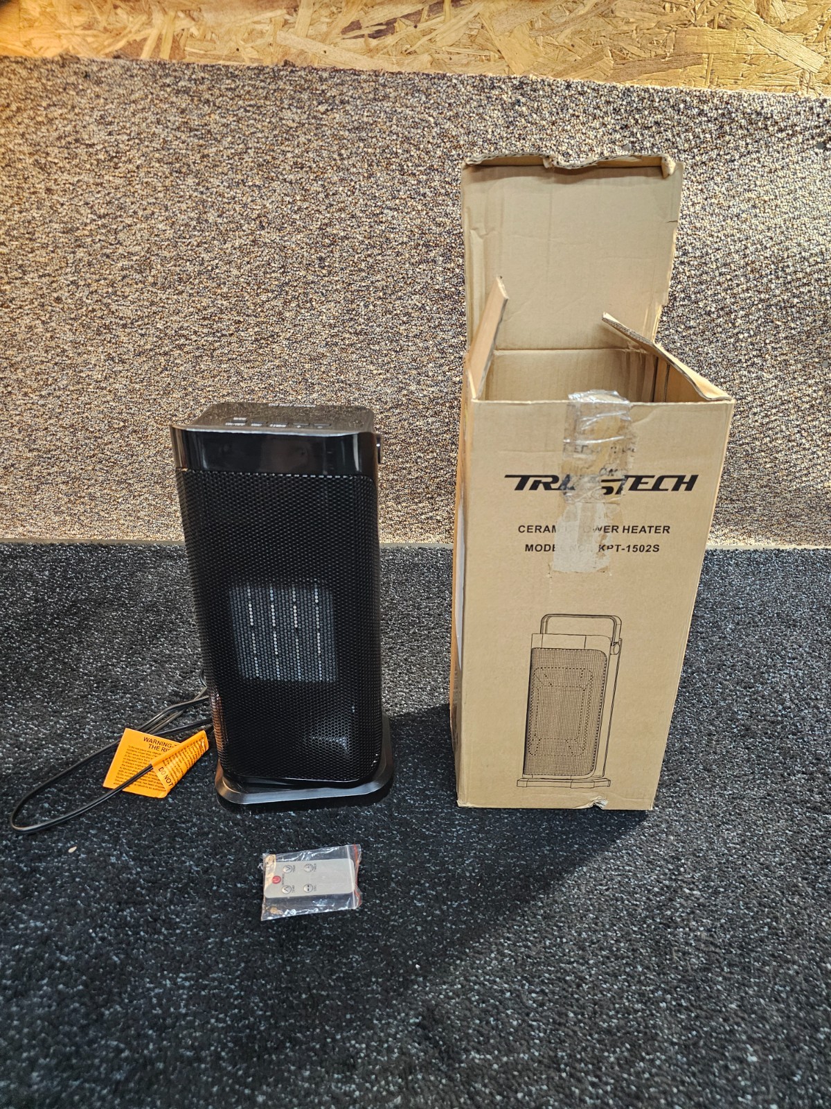 TRUSTECH KPT-1502S 1500W Electric Portable Space Heater 1500 Watts- Black gallery