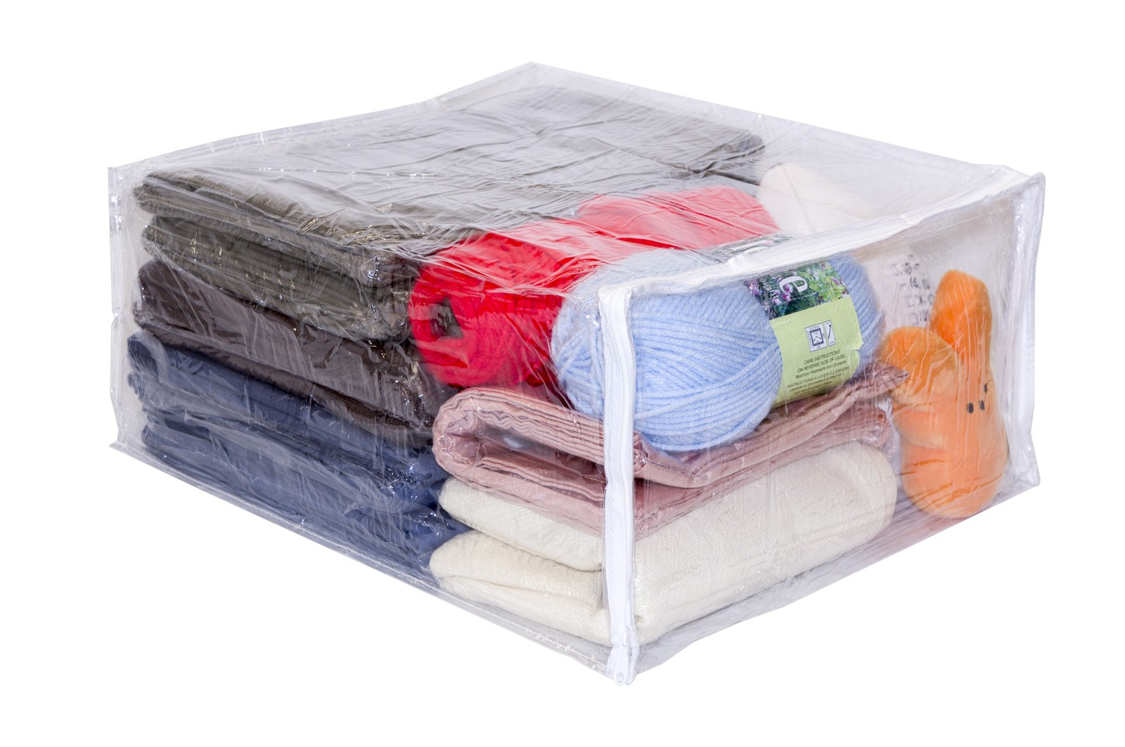 5-Pack Clear Vinyl Zippered Storage Bags 15 x 18 x 8 Inch gallery