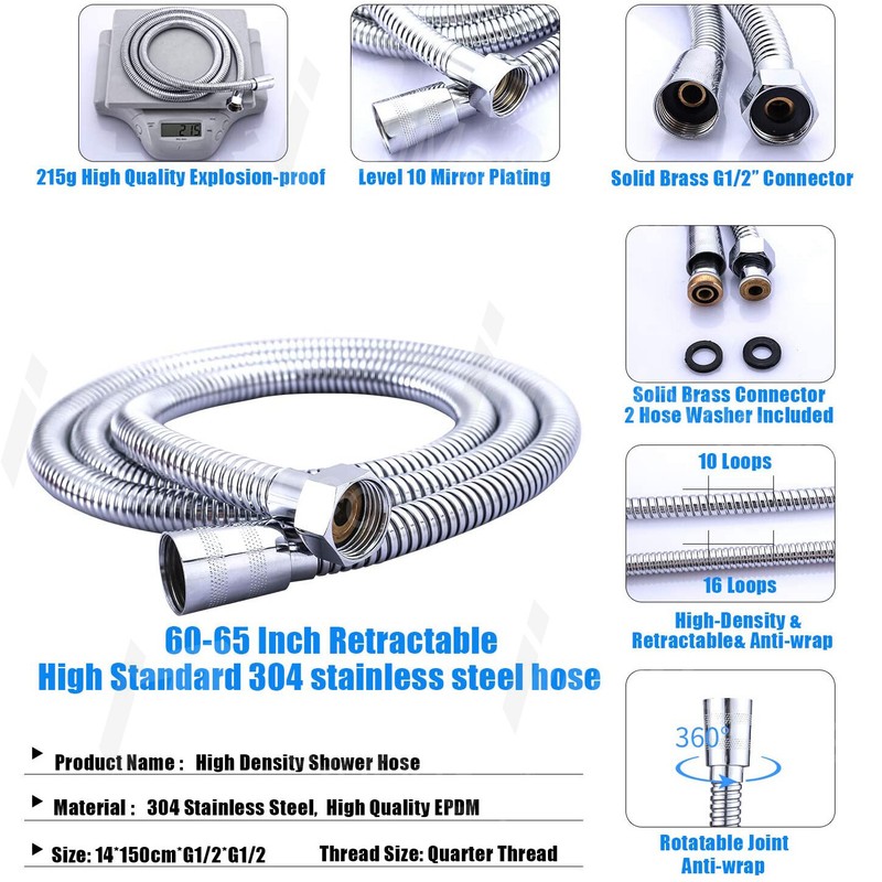 Bathroom Shower Faucet Set with Tub Spout 8"Rainfall Shower Fixture Wall Mounted gallery