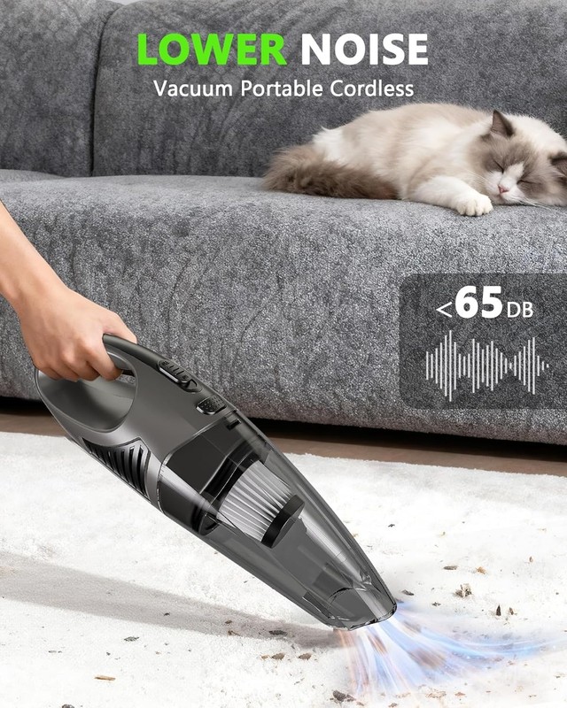 Lightweight Rechargeable Vacuum Cleaner with 2 HEPA Filters - Ideal for Homes gallery