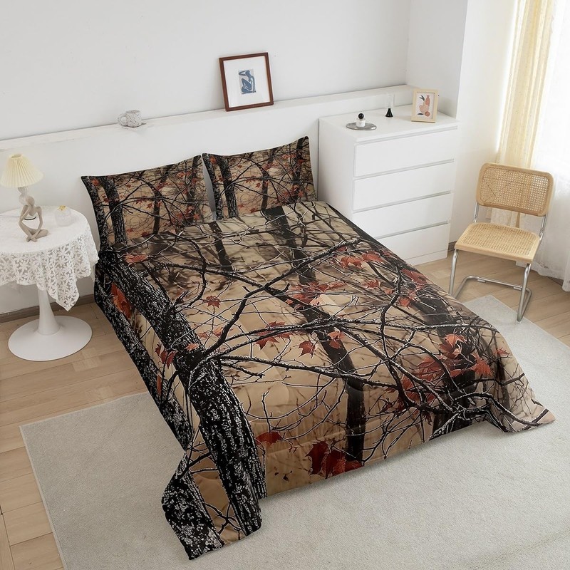 Camo Comforter Set Size,Rustic Western Bedding Sets for Queen Black Yellow gallery