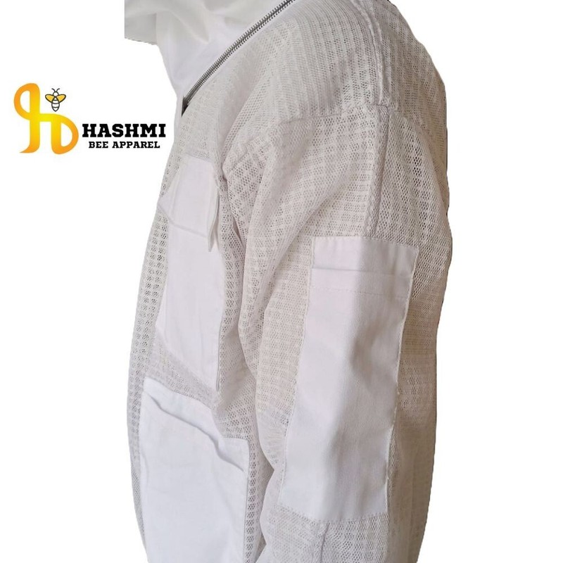 Ventilated Bee Jacket Sting Proof Jacket 3 Layers Ultra Breeze Round Veil Hat gallery