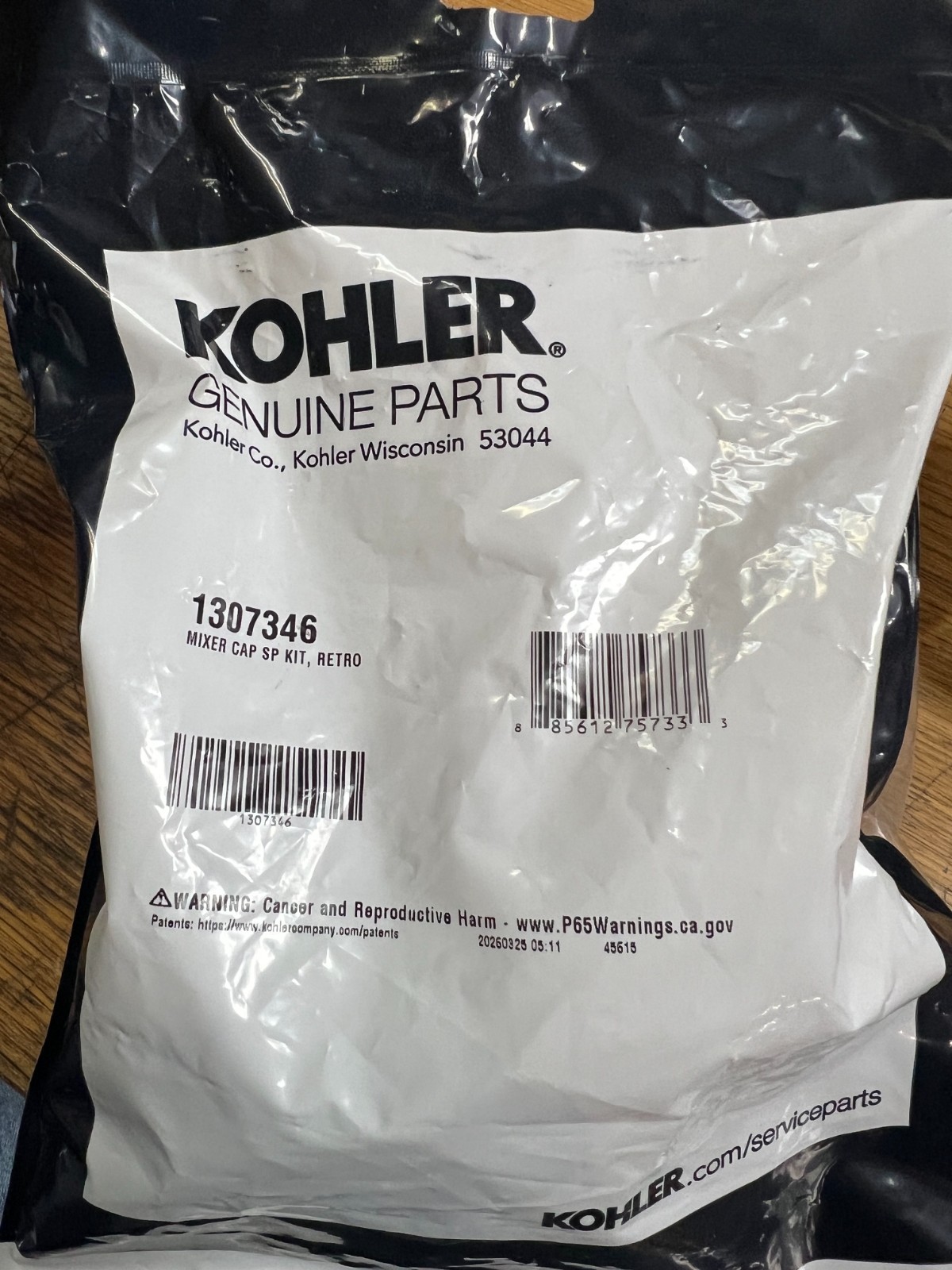 Kohler Mixer Cap Sp Kit, Retro 1307346 gallery