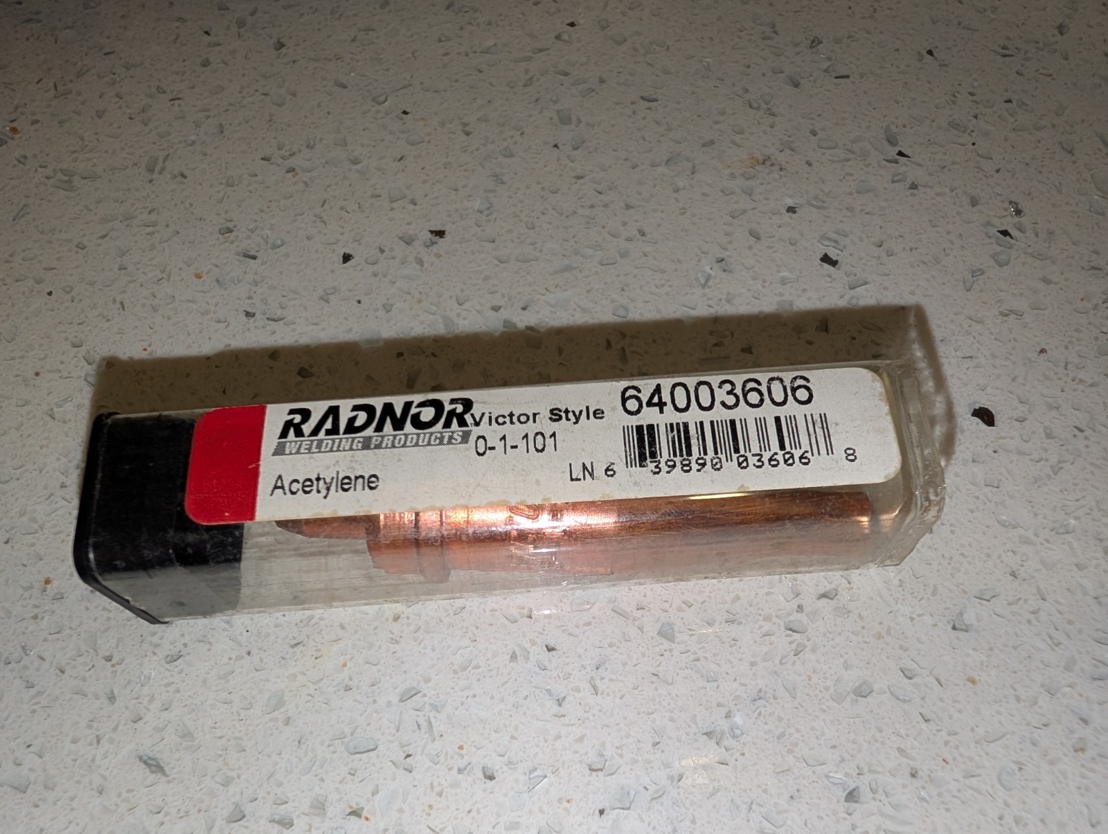 Radnor 1-101 #0 Victor® Style Single Piece Acetylene Cutting Tip 64003606 gallery
