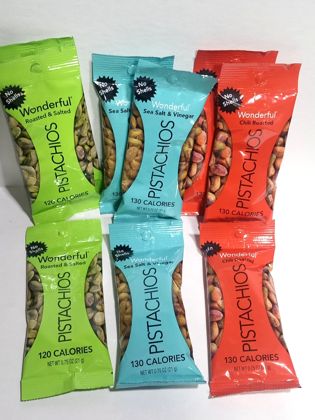 Wonderful Pistachios No Shells, Roasted & Salted Nuts, 0.75 Oz Bags (Pack of 9) gallery