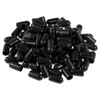 100pcs Screw Thread Protectors 6mm ID 15mm Length Round End Cap Cover Black gallery