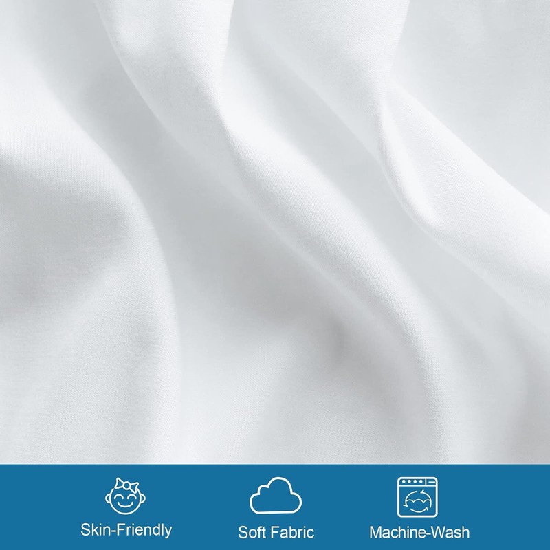 4 Piece Cot Size Sheets Fitted Cot Sheet Set 30"x75" for Camp Bunk/Guest Beds gallery