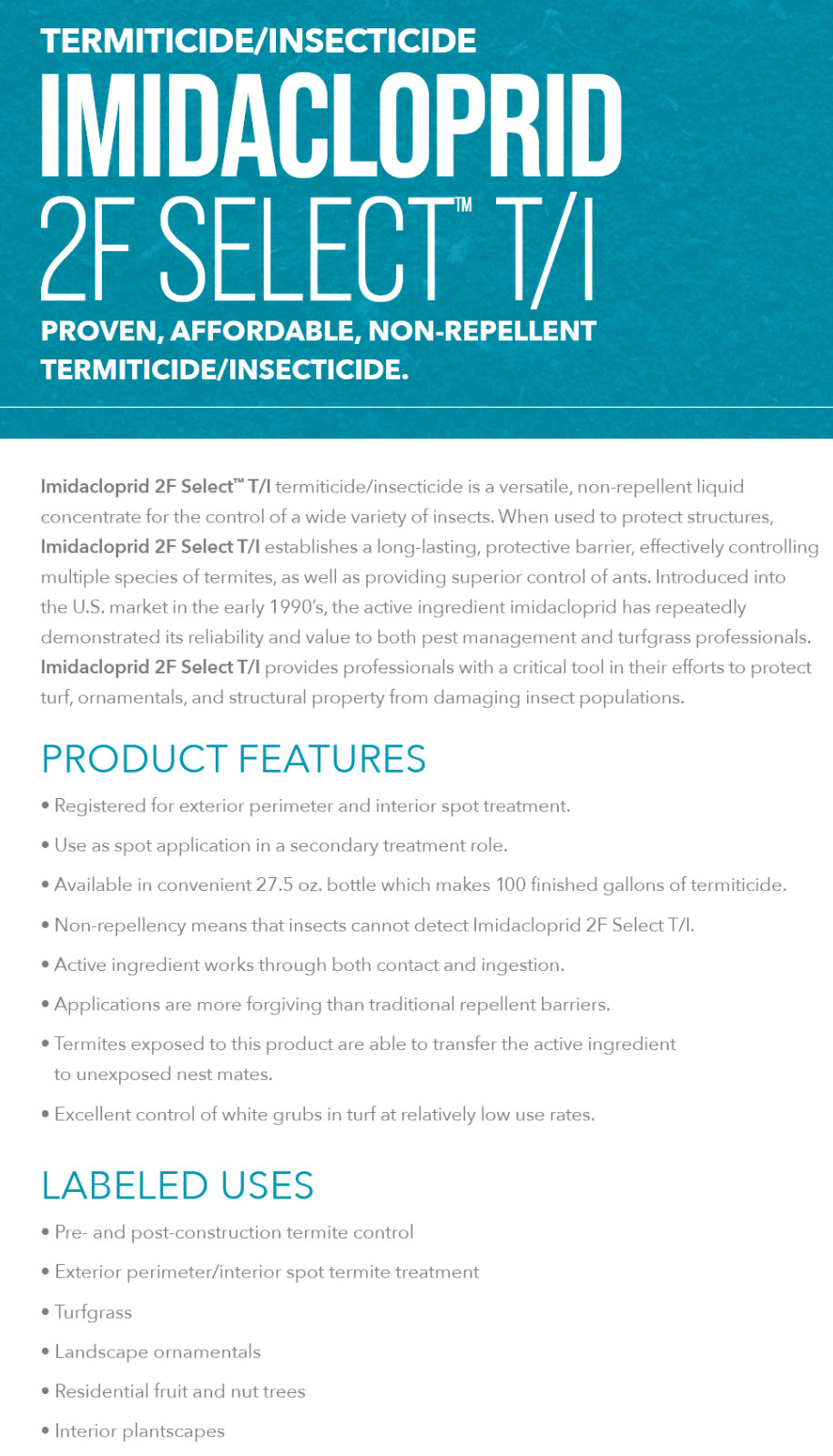 Imidacloprid2F Select T/I Insecticide - 27.5 Ounces (Compare to Merit 2F) gallery