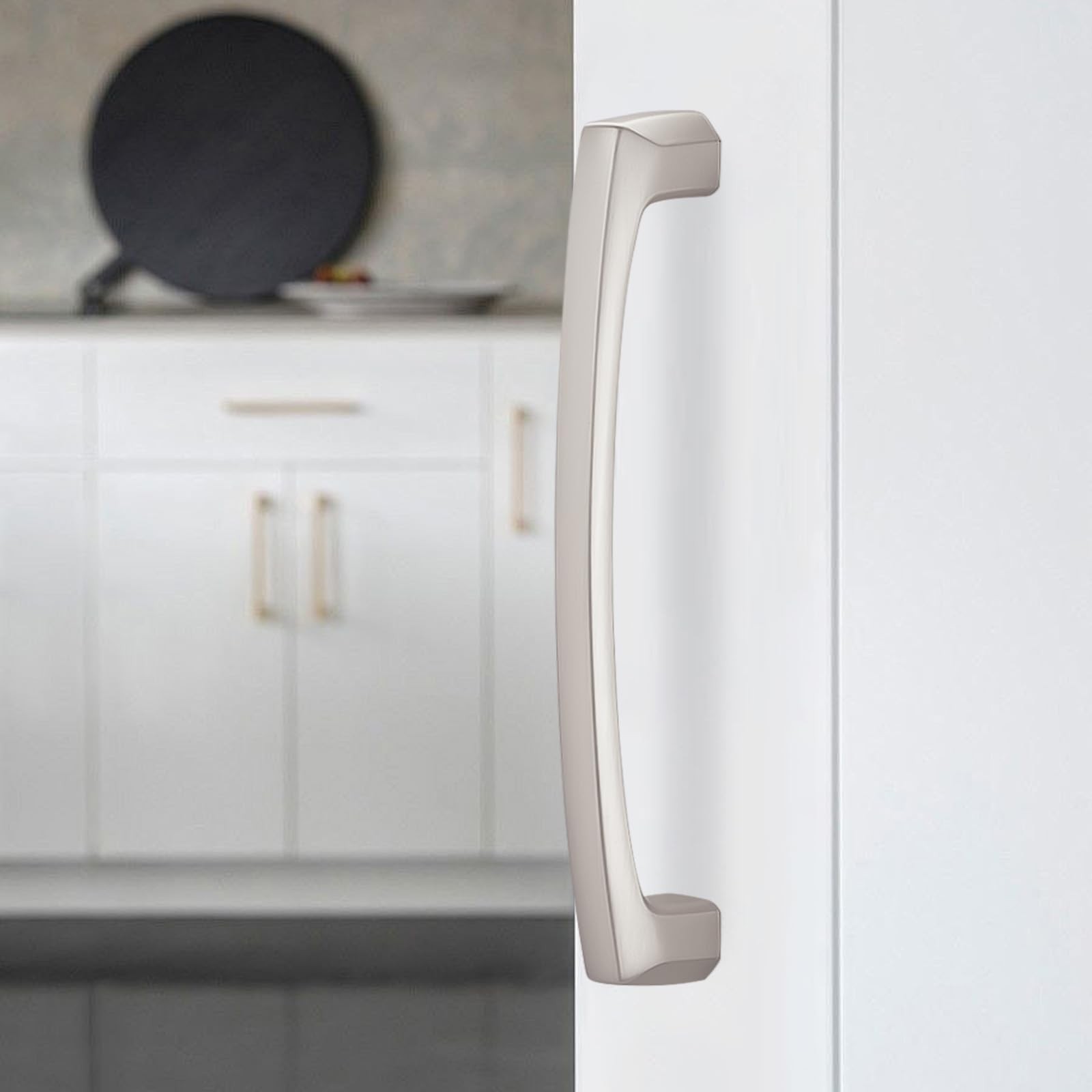 BUKOBYHE 10 Pack 5 Inch Kitchen 5'' Hole Center(128mm), Brushed Satin Nickel gallery