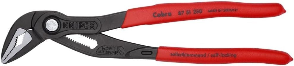 Knipex Tools 87 51 250 Extra Slim Pump Pliers 10" Cobra ES Made in Germany NEW gallery