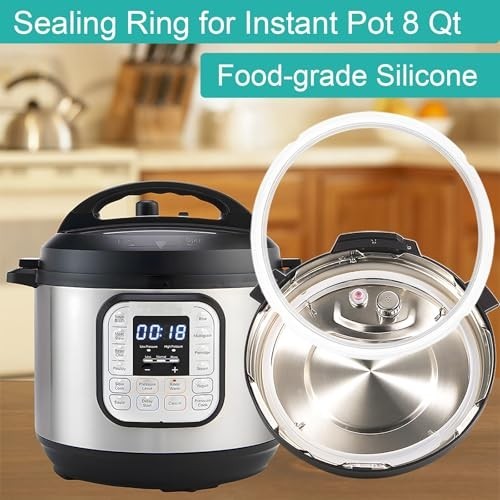 2-pack Sealing Ring 8 Qt for Instant Pot Sealing Ring for 8 Quart Instapot, Food gallery